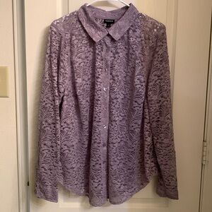 Torrid Purple Lace Blouse
